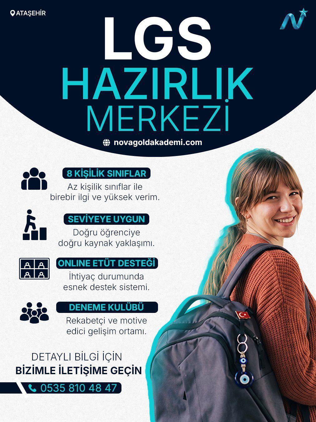 Nova Gold Akademi LGS hazırlık broşürü